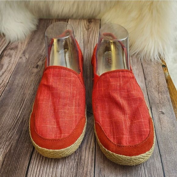 Ugg Red Canvas slip-on Espadrilles‎ - Picture 2 of 12
